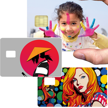 Charger l'image dans la galerie, Sticker personnalisé pour carte bancaire, format US , avec votre image préférée