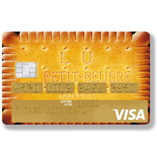Load image into Gallery viewer, Petit beurre - - Sticker pour carte bancaire, disponible en deux formats.