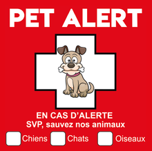 Load image into Gallery viewer, PET ALERT sticker, dog