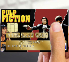 Load image into Gallery viewer, Tribute to Pulp Fiction - Sticker pour carte bancaire, disponible en deux formats.