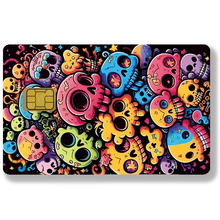Load image into Gallery viewer, Skeleton - Sticker pour carte bancaire, disponible en deux formats.
