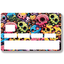 Load image into Gallery viewer, Skeleton - Sticker pour carte bancaire, disponible en deux formats.