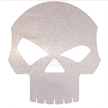 Charger l'image dans la galerie, 2 Stickers, Skull dubitatif, Rétro-Réfléchissants pour Casques, Moto, vélo, trottinette