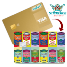 Charger l'image dans la galerie, Soup - Sticker pour carte bancaire, disponible en deux formats.
