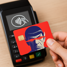 Charger l'image dans la galerie, Spock - Sticker pour carte bancaire, disponible en deux formats.