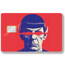 Load image into Gallery viewer, Spock - Sticker pour carte bancaire, disponible en deux formats.