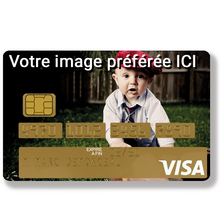 Load image into Gallery viewer, Personalized sticker for credit card, with your favorite image