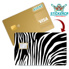 Charger l'image dans la galerie, Zébre - sticker pour carte bancaire