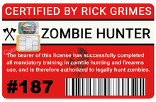 Charger l'image dans la galerie, Zombie Hunter, Sticker pour carte bancaire, format US