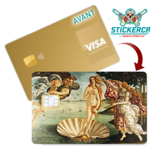 Lade das Bild in den Galerie-Viewer, Die Geburt der Venus - Bankkartenaufkleber, 2 Bankkartengrößen verfügbar