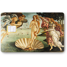 Load image into Gallery viewer, La naissance de Venus - sticker pour carte bancaire, 2 formats de carte bancaire disponibles