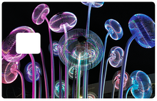 Load image into Gallery viewer, Champignons de verre- sticker pour carte bancaire