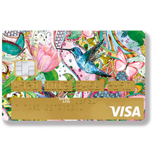 Load image into Gallery viewer, Colibri - Sticker pour carte bancaire, disponible en deux formats.