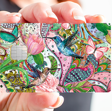 Load image into Gallery viewer, Colibri - Sticker pour carte bancaire, disponible en deux formats.