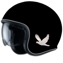 Charger l'image dans la galerie, 2 Stickers, La colombe, Rétro-Réfléchissants pour Casques, Moto, vélo, trottinette