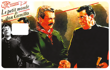 Load image into Gallery viewer, Don Camillo, édition limitée 100 ex - Sticker pour carte bancaire, disponible en deux formats.