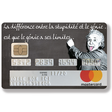 Load image into Gallery viewer, Tribute to Albert Einstein, the genius - credit card sticker