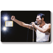 Charger l'image dans la galerie, Freddie Mercury - Sticker pour carte bancaire, disponible en deux formats.