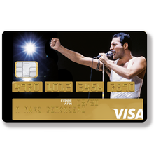 Charger l'image dans la galerie, Freddie Mercury - Sticker pour carte bancaire, disponible en deux formats.