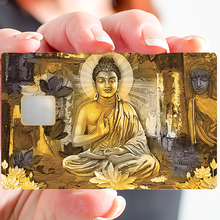 Charger l'image dans la galerie, Golden Buddha - Sticker pour carte bancaire, disponible en deux formats.
