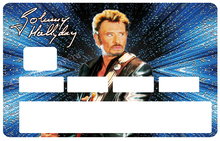 Load image into Gallery viewer, Tribute to Johnny Hallyday, edit. limitée 300 ex - Sticker pour carte bancaire, disponible en deux formats.