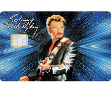 Load image into Gallery viewer, Tribute to Johnny Hallyday, edit. limitée 300 ex - Sticker pour carte bancaire, disponible en deux formats.