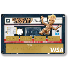 Load image into Gallery viewer, Tribute to bébé GROOT, édition limitée 100 ex - Sticker pour carte bancaire, disponible en deux formats.