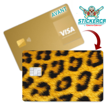 Charger l'image dans la galerie, Leopard - Sticker pour carte bancaire, disponible en deux formats.