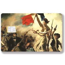 Load image into Gallery viewer, Liberty, equality, fraternity - Bank card sticker, available in two sizes.