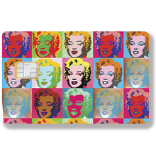 Lade das Bild in den Galerie-Viewer, Marilyn Monroe von Andy Warhol - Bankkartenaufkleber, 2 Bankkartengrößen verfügbar