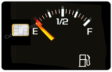 Load image into Gallery viewer, Réservoir vide - Sticker pour carte bancaire, disponible en deux formats.