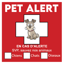 Charger l'image dans la galerie, Sticker PET ALERT, chien