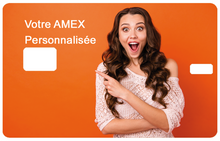 Lade das Bild in den Galerie-Viewer, Personalisierter Aufkleber für die Amex-Bankkarte mit Ihrem Lieblingsbild