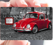 Charger l'image dans la galerie, Coccinelle Vw - sticker pour carte bancaire, format US