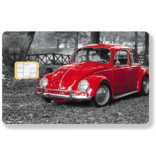 Lade das Bild in den Galerie-Viewer, VW Käfer - Scheckkartenaufkleber, US-Format