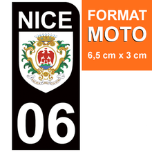 Load image into Gallery viewer, 06 NICE - Stickers pour plaque d'immatriculation, disponible pour AUTO et MOTO