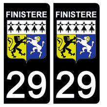 Charger l'image dans la galerie, 29 FINISTERE - Stickers pour plaque d'immatriculation, disponible pour AUTO et MOTO