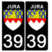 Load image into Gallery viewer, 39 JURA - Stickers pour plaque d'immatriculation, disponible pour AUTO et MOTO
