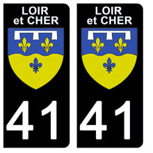 Load image into Gallery viewer, 41 LOIR et CHER - Stickers pour plaque d'immatriculation, disponible pour AUTO et MOTO