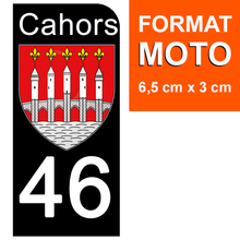 Load image into Gallery viewer, 46 LOT CAHORS - Stickers pour plaque d'immatriculation, disponible pour AUTO et MOTO