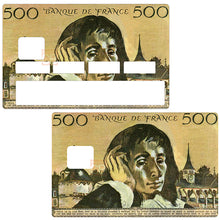 Load image into Gallery viewer, Pascal 500 francs - sticker pour carte bancaire