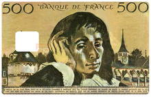 Load image into Gallery viewer, Pascal 500 francs - sticker pour carte bancaire