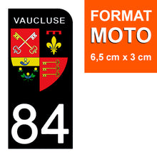 Load image into Gallery viewer, 84 VAUCLUSE - Stickers pour plaque d'immatriculation, disponible pour AUTO et MOTO
