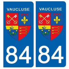 Load image into Gallery viewer, 84 VAUCLUSE - Stickers pour plaque d'immatriculation, disponible pour AUTO et MOTO