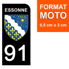 Load image into Gallery viewer, 91 ESSONE - Stickers pour plaque d'immatriculation, disponible pour AUTO et MOTO