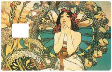 Load image into Gallery viewer, Femme, Art Deco - Sticker pour carte bancaire, disponible en deux formats.