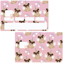 Charger l'image dans la galerie, Licornes d'amour - Sticker pour carte bancaire, disponible en deux formats.