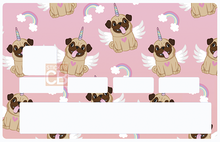 Charger l'image dans la galerie, Licornes d'amour - Sticker pour carte bancaire, disponible en deux formats.