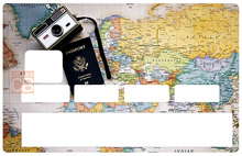 Load image into Gallery viewer, La carte du voyageur - Sticker pour carte bancaire, disponible en deux formats.