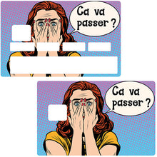 Load image into Gallery viewer, Ca va passer? - Sticker pour carte bancaire, disponible en deux formats.